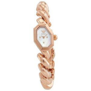 FX04803B NWT Emporio Armani Fashion Ladies Quartz Steel Authentic Watch